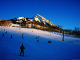 Skiers at Mt Crested Butte  Crested Butte  Colorado