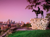 Scout Sculpture at Penn Park  Kansas City  Missouri