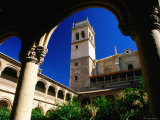 Tower of Monastery of San Jeronimo Seen from Cloisters  Granada  Andalucia  Spain