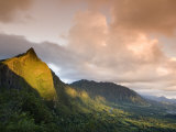 Nu'uanu Pali at Sunrise  Oahu  Hawaii
