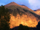 Late Afternoon Light on Ajax Mountain  Telluride  Colorado