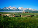 Arrow a Ranch and Sawtooth Mountains  Stanley  Idaho