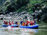 People on Rafting Trip  Snake River  Hells Canyon  Idaho