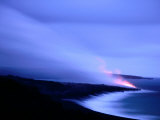 Lava Flow at Dusk  Volcanoes National Park  Hawaii  Hawaii