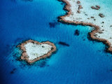 Heart-Shaped Reef  Hardy Reef  Near Whitsunday Islands  Great Barrier Reef  Queensland  Australia