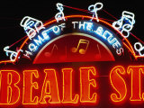 Neon Sign on Beale Street  Memphis  Tennessee
