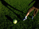 Game of Soccer at Central Park  New York City  New York