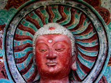 Buddha Statue in Cave No 5  Haystack Mountain Grottoes  Maiji Shan  Gansu  China