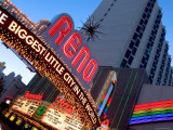 The Biggest Little City in the World Sign  Reno  Nevada