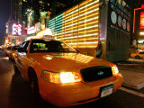 Taxi  Times Square  New York City  New York