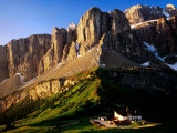 View of Gruppo Sella from Passo Gardena  Dolomites  Italy