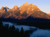Grand Teton at Sunrise  from Snake River Overlook  Grand Teton National Park  Wyoming
