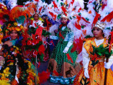 Folk Dance Group Preparing for Parade at Annual Feria de la Chinita  Zulia  Venezuela