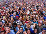 Pop Concert Crowd from Stage at Enga Cultural Show  Wabag  Enga  Papua New Guinea