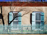 House Facade on Canyon Road  Santa Fe  New Mexico