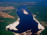 Carrao River Just Before It Turns into Hacha Waterfalls  Canaima  Bolivar  Venezuela