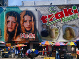 Billboards Advertising Fashion Stores on Boulevard de Sabana Grande  Caracas  Venezuela