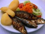 Sardinhas Gerlhadas  a Favourite Meal in Portugal  Cascais  Estremadura  Portugal