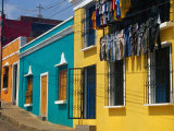 Brightly Painted Houses in Historic Centre of City  Ciudad Bolivar  Bolivar  Venezuela