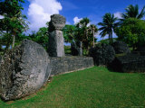 Latte Stones at Taga House  San Jose  Tinian Island  Northern Mariana Islands