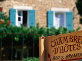 Welcoming Sign Outside Bed and Breakfast  Fontaine de Vaucluse  Provence-Alpes-Cote d'Azur  France
