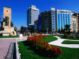 Taksin Square with Cumhuriyet Aniti Monument  Istanbul  Turkey