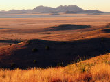 Davis Mountains State Park and Marfa Plain from Park Scenic Drive  Marfa  Texas