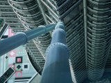Support Struts and Roof of Lower Complex from Petronas Towers Skybridge  Kuala Lumpur  Malaysia