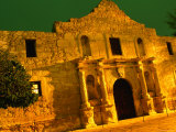 Oblique View of the Facade and Entrance to the Infamous Alamo  San Antonio  Texas