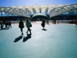 People Walking at Oriente Station  Lisbon  Portugal