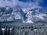 Rocky Mountains in Winter  Banff National Park  Alberta  Canada