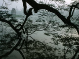 Tortoise Tower in Hoan Kiem Lake Has Become Symbol for Hanoi  Hanoi  Vietnam