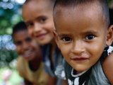 Young Village Children  Abaca  Viti Levu  Central Division  Fiji