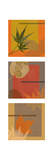 Autumn Collage Triptych