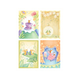 Tea Time Critters Four Patch