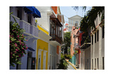 Colorful Street  Old San Juan  Puerto Rico