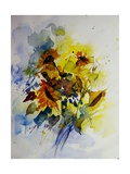 Watercolor Sunflowers