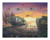 British Tanks Breakthrough on the Western Front