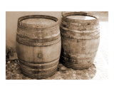 Two Wine Barrels