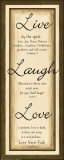 Sage Sign  Live Laugh Love