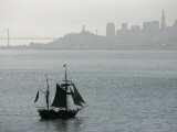 Hawaiian Chieftan  Tallship Saling on the San Francisco Bay  c2007