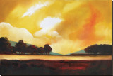 Yellow Sky over the Lake