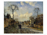 Road in Louveciennes  c1872