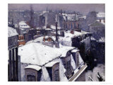 Rooftops in the Snow  c1878