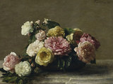 Roses in a Bowl  c1882