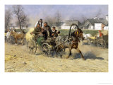 Russian Peasants Leaving a Horse Fair