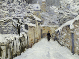 Snow in Louveciennes  c1878