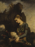 The Thracian Girl Carrying the Head of Orpheus  c1865