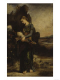 The Thracian Girl Carrying the Head of Orpheus  c1865