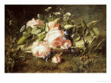 Pink Roses and Daisies